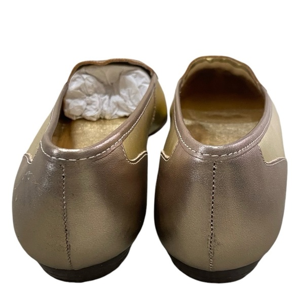 Westies tri color metallic bronze/gold/copper leather slip-on loafers size 9 - Picture 10 of 10